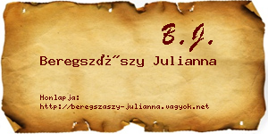 Beregszászy Julianna névjegykártya